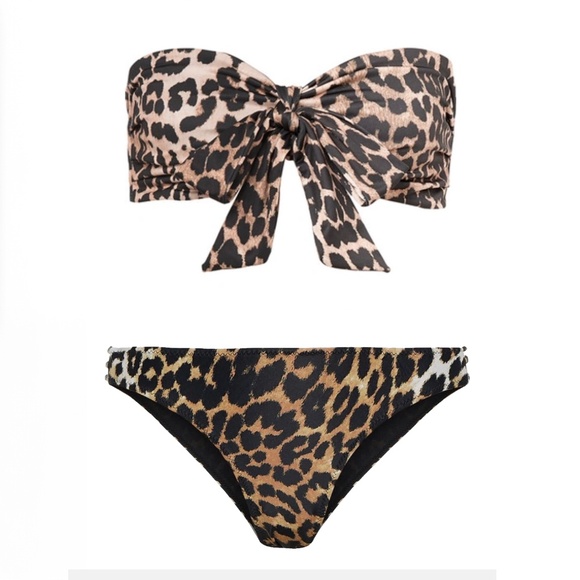 GANNI Bikini leopard print Size 40 - Picture 1 of 7